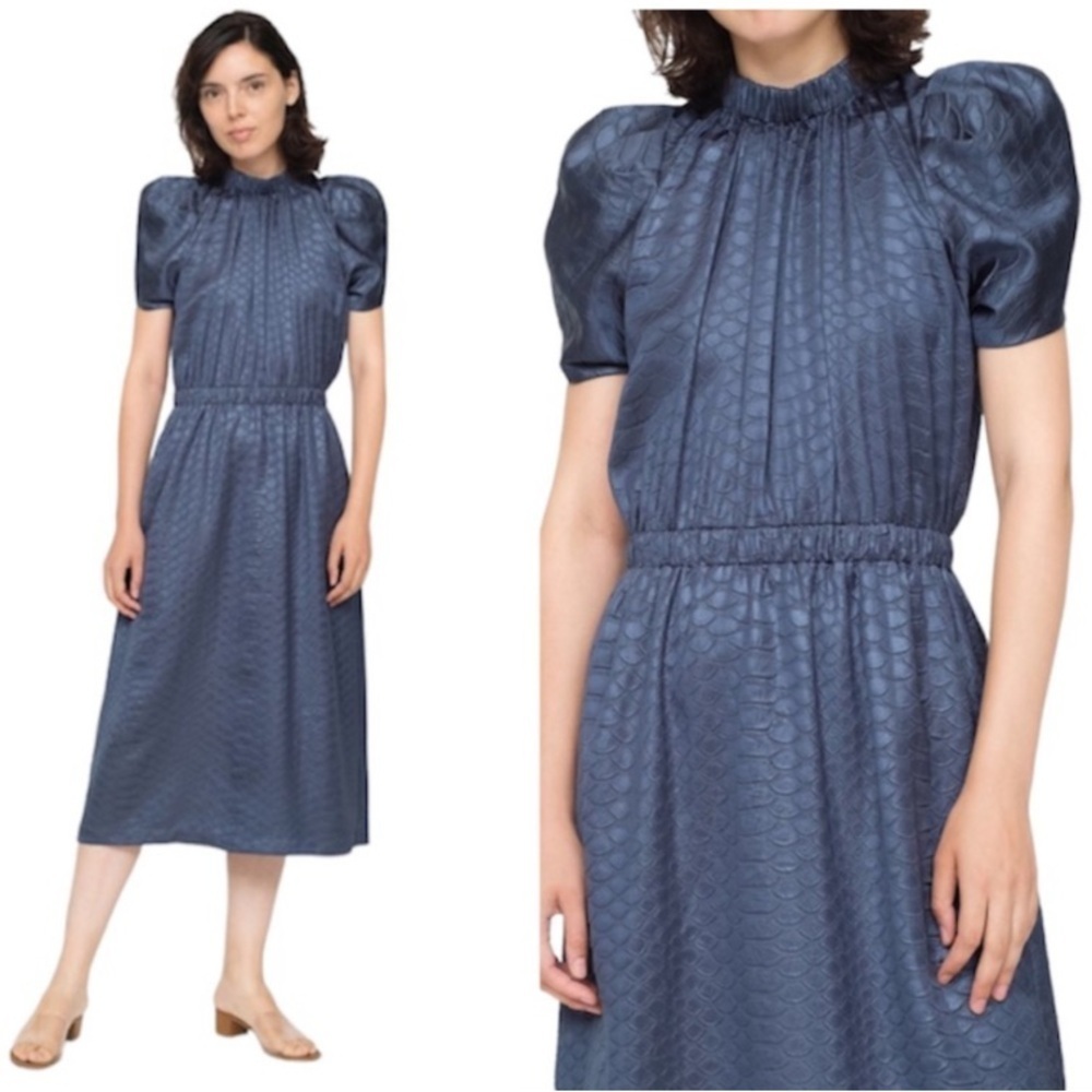 Sea New York Simone Midi Dress Blue Size XS